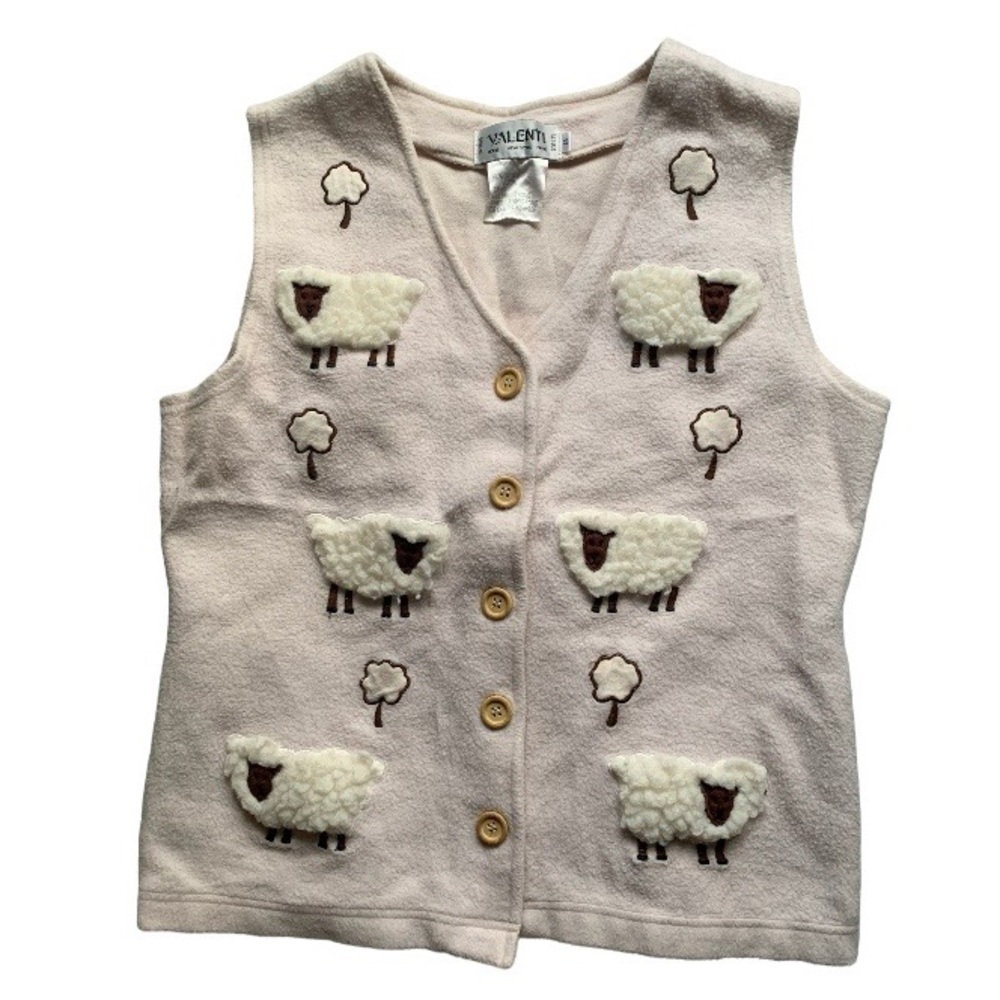 90s Vintage Statement Vest Cardigan